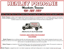 Tablet Screenshot of henleypropane.com